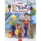 Carte Limba Engleza Gradinita, 4-5 Ani, Alex &amp; Ana, Regis, Brosata, Alexandru Andrei, 49 Pagini, 2021, Jocuri Educative, Comunicare