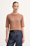 United Colors of Benetton pulover de l&acirc;nă culoarea maro, light, 11AHD10E6