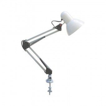 Lampa pentru birou, articulata Rana HL074, Alba, E27, max. 60 W foto