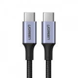 Cablu Date si Incarcare USB-C - USB-C UGREEN US316, 100W, 1.5m, Gri