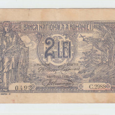 ROMANIA - 2 LEI 1920 , FERDINAND I, B1.92