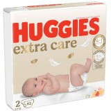 Scutece Huggies, Extra Care Mega, Nr 2, 3-6 kg, 82 buc