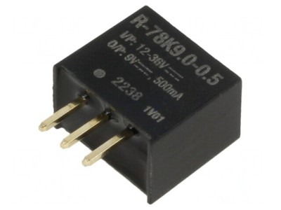 Convertor DC-DC 12-36V la 9V 500mA SIP3 THT foto