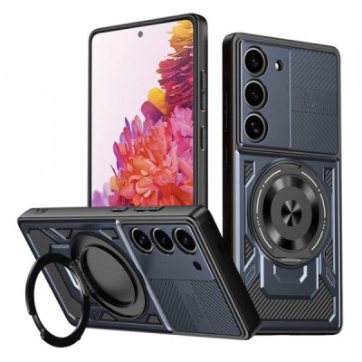 Husa pentru Samsung Galaxy S20 FE 2022 G781 / S20 FE 5G G781 / S20 FE G780, Techsuit, RuggedCam, Albastra foto