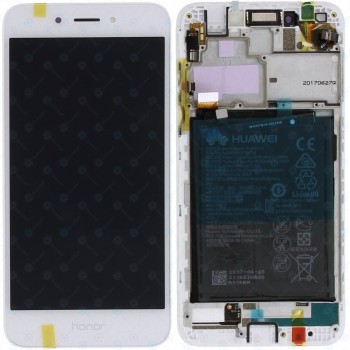 Huawei Honor 6A (DLI-AL10) Capac frontal modul display + LCD + digitizer + baterie argintiu auriu 02351KTV foto