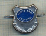 Y 1627 INSIGNA- MILITARA -SEMN DE ARMA-MINISTERUL JUSTITIEI -PENTRU COLECTIONARI