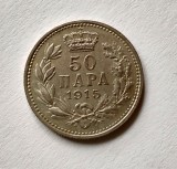 Serbia - 50 Para 1915 - Argint