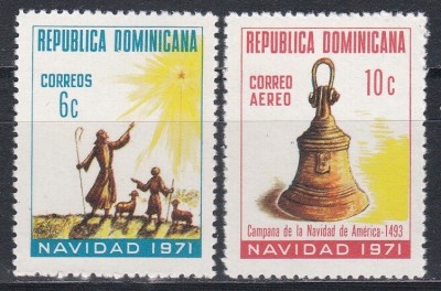 Dominicană 1971 - Crăciun, RARA, MNH foto