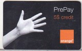 Bnk card Romania - Orange - 5 $ - 12/05 - RO-ORA-REF-0002-0512A
