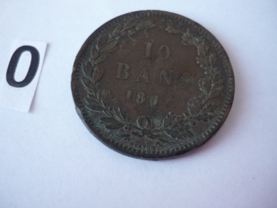 10 BANI 1867 HEATON *** foto