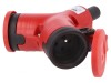 Conector Alimentare AC Splitter 2P PE 250V 16A Roșu IP44