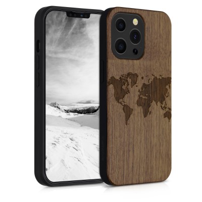Husa pentru iPhone 13 Pro, Lemn, Maro, 55967.02 foto