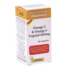 Omega 3; Omega 6 600mg 60cps Hofigal foto