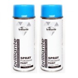 Cumpara ieftin Pachet 2 x Vopsea Spray Brilliante albastru deschis RAL 5012 400 ml