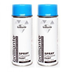 Pachet 2 x Vopsea Spray Brilliante albastru deschis RAL 5012 400 ml