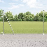 VidaXL St&acirc;lpi de gard Set de 104 Oțel galvanizat 3.2 x 3.2 x 83.5 cm