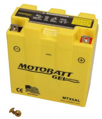 Baterie Moto Motobatt 5Ah 85A 12V MTX5AL foto