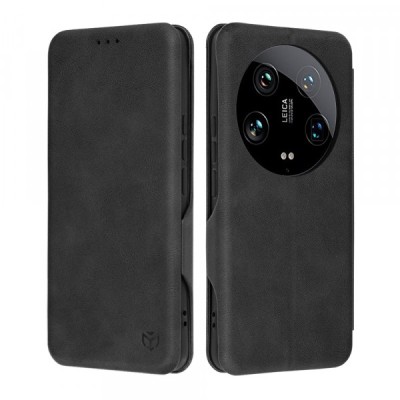 Husa pentru Xiaomi 14 Ultra, Techsuit, Safe Wallet Plus, Neagra foto