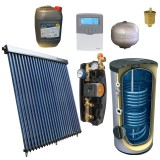 KIT PANOU SOLAR APA CALDA PRESURIZAT 4P CONFORT CU BOILER CU DOUA SERPENTINE 200L PANOSOL C.204