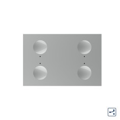Modul intrerupator cvadruplu cap scara / cap cruce cu touch Livolo standard Italian, Serie noua SmartElectro IntelligentHouse