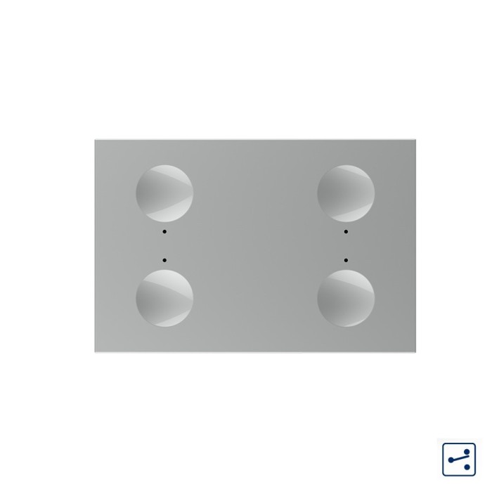 Modul intrerupator cvadruplu cap scara / cap cruce cu touch Livolo standard Italian, Serie noua SmartElectro IntelligentHouse