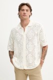 Levi&#039;s cardigan din bumbac SWEATER CAMP SHIRT culoarea bej, 0013G