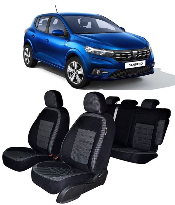 Huse scaune Dacia Sandero 2020-2023 (bancheta fractionata)