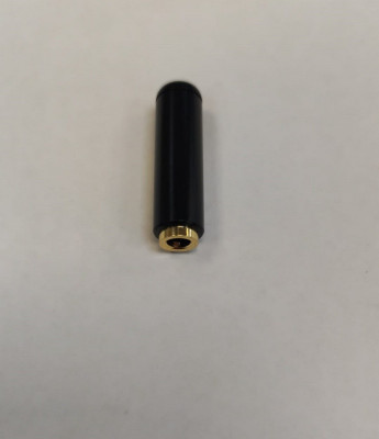 Mufa mama JACK 3.5 mm 4Pini 4 Contacte metal negru cu aurit carcasa slim foto