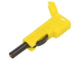 Mufă Banană 4mm 30A 60VDC Galbenă Izolată, HIRSCHMANN