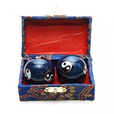 Bile pentru relaxare albastre cu Yin si Yang (Baoding) foto