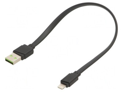 Cablu USB 2.0 cu Conector Apple Lightning 0,25m foto