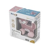 Jucarie de tras lemn Vulpita PolarB New Classic Toys, 18 luni+, dimensiuni 11.2 x 10.7 x 5.3 cm