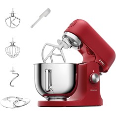 Robot de bucatarie KENWOOD kMiX KMX751ARD, 1000 W, vas inox 5 l, 6 trepte viteza, 3 accesorii patiserie, functie amestecare delicata, functie pornire