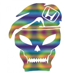 Sticker Honda Skull