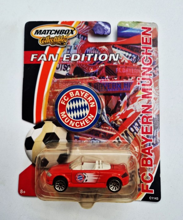 macheta MATCHBOX Audi TT Roadster - Bayern Munchen 1999 , masina noua , in cutie