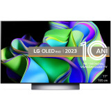 Televizor OLED LG evo 77C31LA, 195 cm, Smart, 4K Ultra HD, 100 Hz, Clasa F (Model 2023)