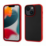 Husa Vetter pentru iPhone 13, Clip-On Hybrid, Shockproof Soft Edge and Rigid Back Cover, Rosu