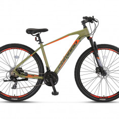 Bicicleta MTB Umit Camaro, culoare kaki/portocaliu, roata 29", cadru 16" din alu PB Cod:32961160002