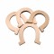 Accesorii creatie COLORARTE lemn: potcoave didactic 4 bucati/set