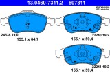 ATE 13.0460-7311.2 set placute frana,frana disc