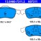 ATE 13.0460-7311.2 set placute frana,frana disc