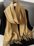 Esarfa moale si confortabila tip sal , 30x180 cm, casmir, culoare uni