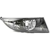 Proiector ceata Skoda Fabia, 04.2015 Model Monte Carlo, Roomster/Praktik 04.20, partea Stanga, cu lumini de zi, tip bec H8+P21W, fara becuri, negru,