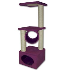 Casuta &amp; Stalp bordo &amp; bej 35/35/109 cm