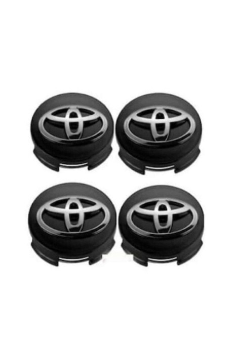 Set 4 Capace Jante Aliaj Toyota 62MM, Negru