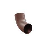 Cot evacuare burlan pentru sistem pluvial, Bilka, metalic, maro ciocolatiu (RAL 8017), mat, D 90 x 0.6 mm