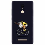 Husa silicon pentru Xiaomi Remdi Note 3, ET Riding Bike Funny Illustration