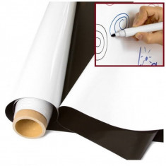 Folie magnetica whiteboard de 0,5 mm grosime, latime 620 mm (rola de 5 ml) foto