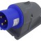 Conector de Alimentare AC Trifazat Soclu Tată Unghi IP44