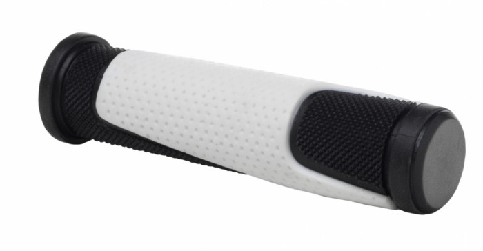 Mansoane WAG Double D, lungime 125mm, culoare negru/alb Cod:484040245RM
